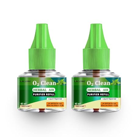 Herbal Air Purifier with All-Natural Ingredients - Eliminates Odors, Pollutants, and Allergens 45 ml - (Pack of 2)