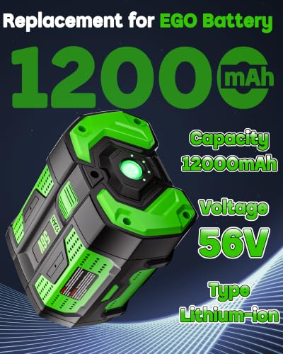 Image of HOCHSTERN 12.0Ah Battery Replacement for EGO 56V Battery 2Pack