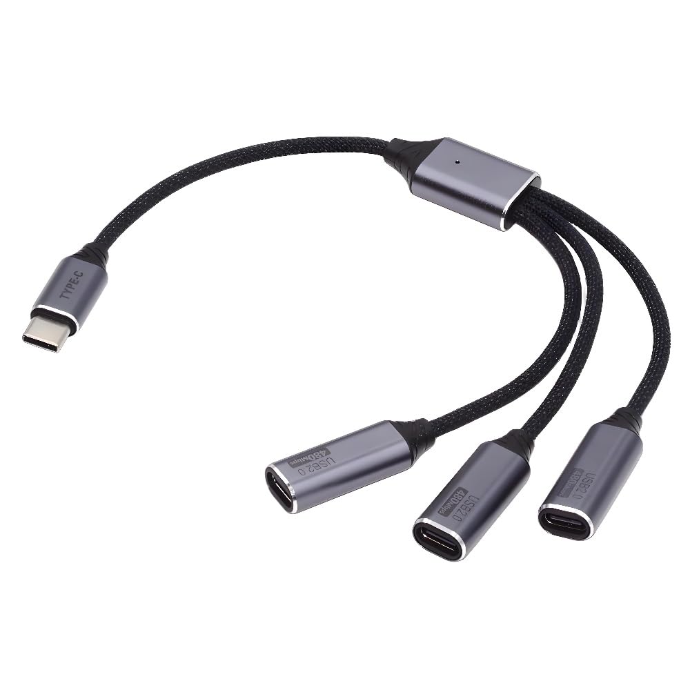 Amazon.com: Cablecc USB-C to 3-Port USB C Female Hub Adapter Bus
