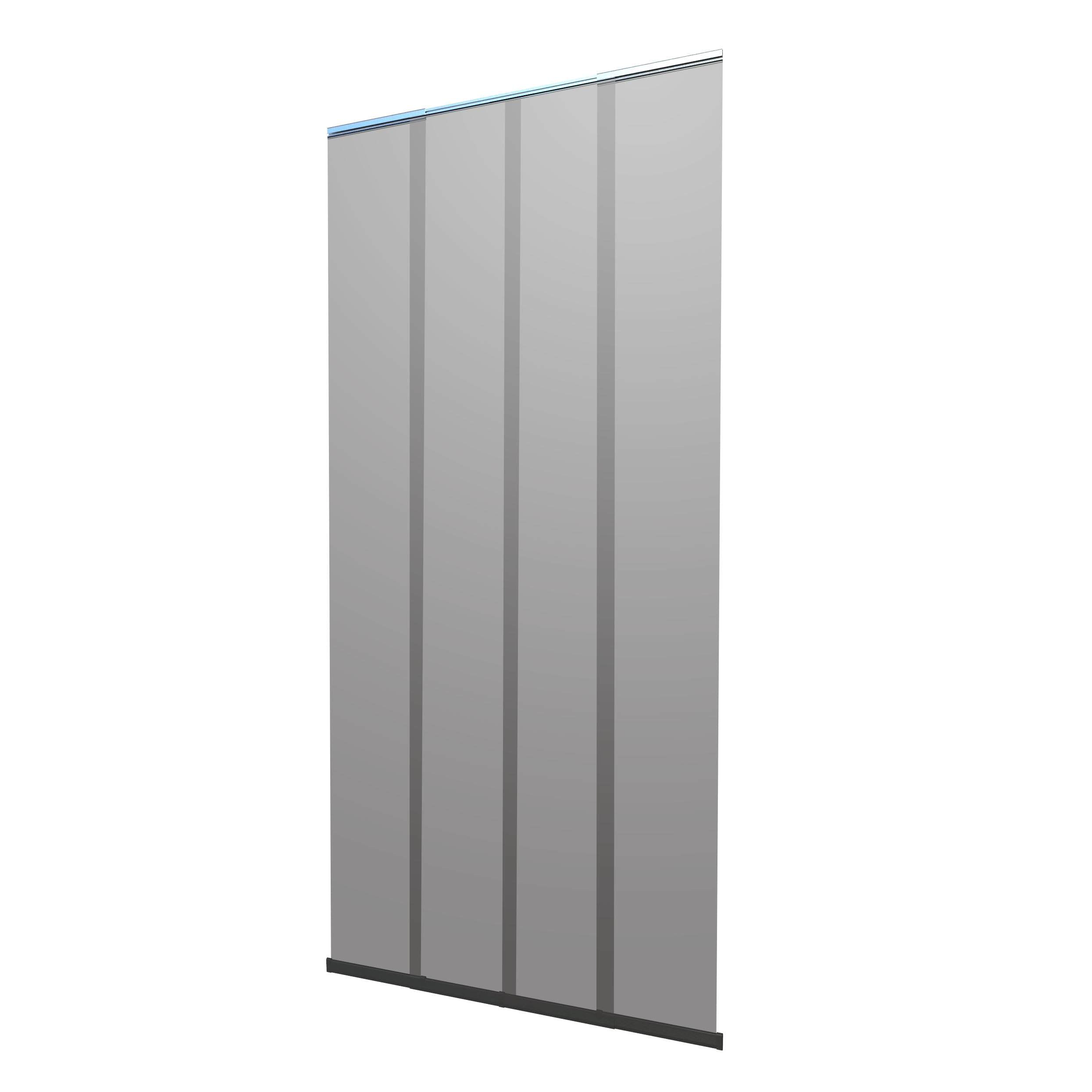 Windhager rideau moustiquaire de porte télescopique - 120 x 250 cm - anthracite - anti moustique, rideau de porte, rideau anti mouche, filet moustiquaire, rideau à lamelles - sans perçage