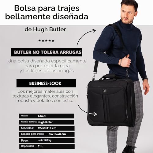 Bolsa de equipaje para ropa de viaje y fundas protectoras de trajes para caballeros 2
