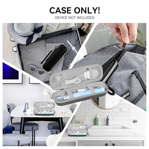 toothbrush travel case for phlips sonicare 4100 5100 1100 6100 5300io and most other electric toothbrush portable hard protective storage bag black