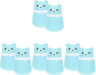 FRCOLOR 8 Peças Caixa De Sopro De Pó De Urso Esponja De Banho Esponja De Banho Esponjas Cosméticas Esponjas De Pó Estojo De Retenção De Pó Sopro E Recipiente Recipiente De Pó De Talco