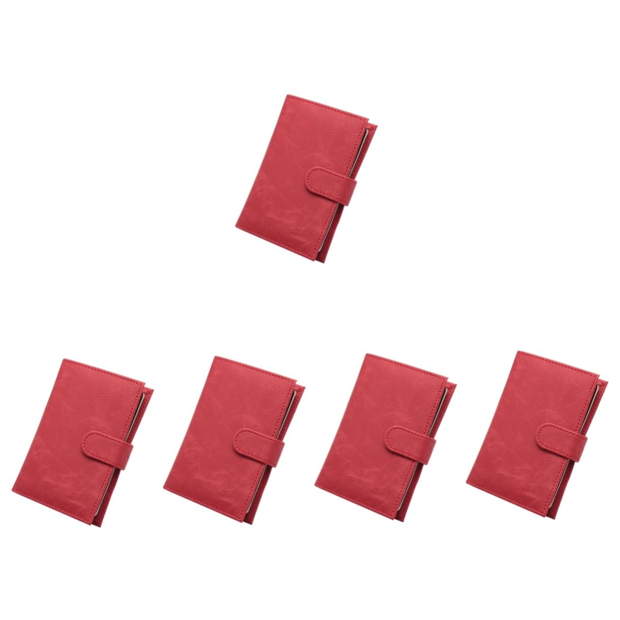 5pezzi Copertura Passaporto Leggera e Pratica Organizer Unisex Pu Con Design Semplice Facile Da Trasportare e Utilizzare Protezione Ottimale Per Viaggiatori