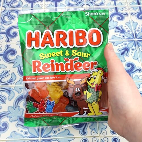 Dulces Navidad Haribo Gummy Bears y Caramelos Agridulces 4 oz x2 miniatura 3
