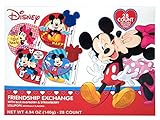 Disney Mickey and Minnie Valentine's Day Cards with Lollipops, 28 Count