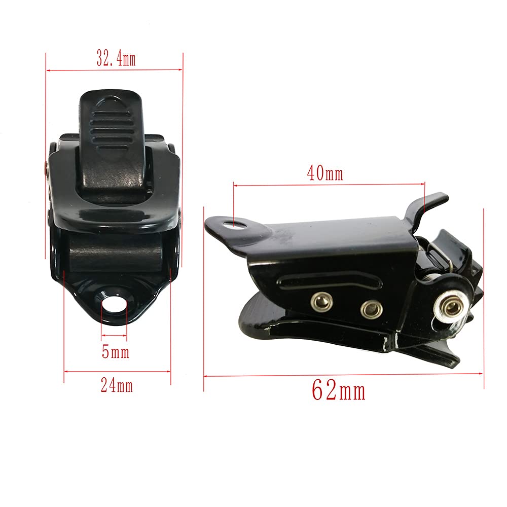 UP100 1 Set Snowboard, 2 Ratschenschnallen und 2 Bindegurte für Snowboard Strap-In Toe Tongue Binding System