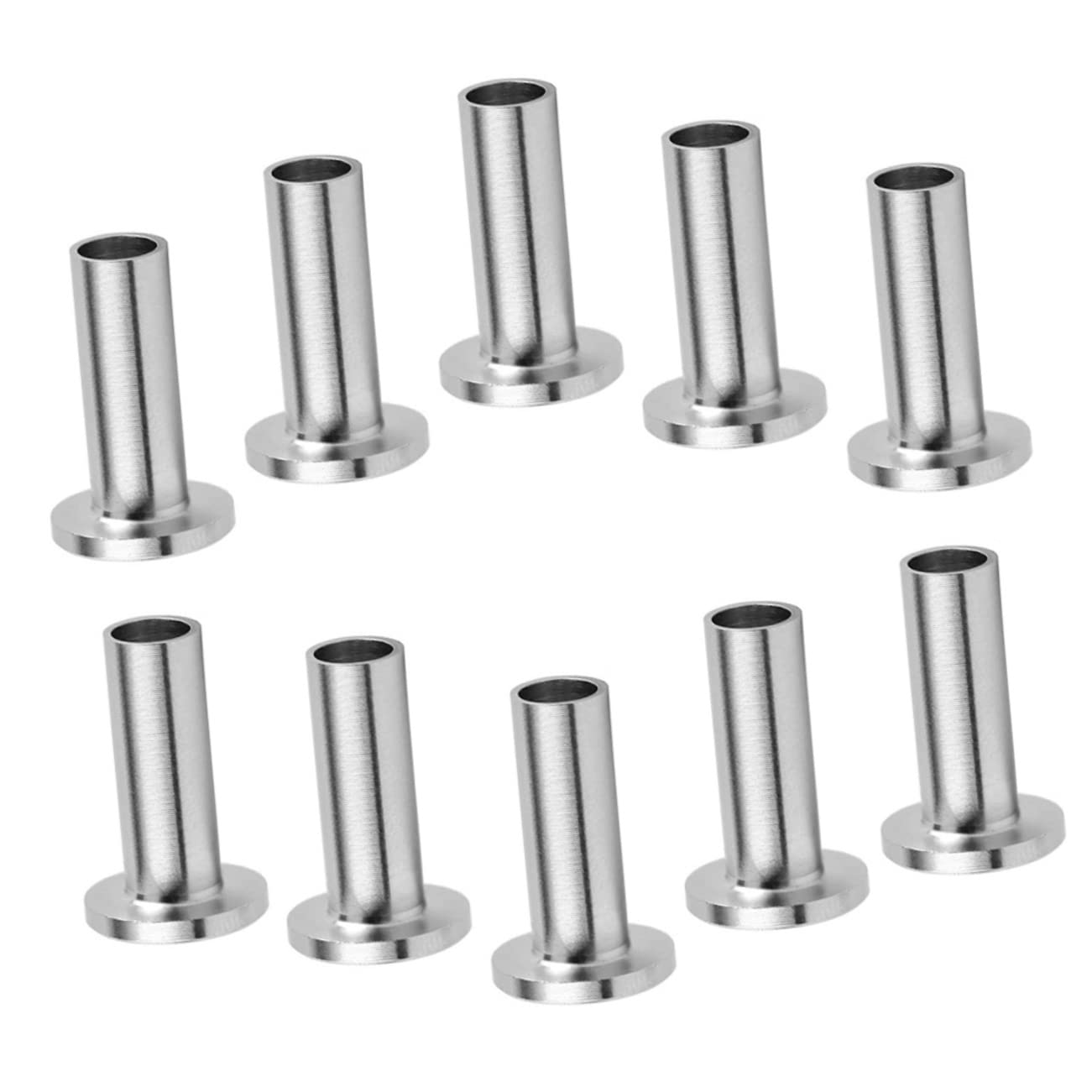 Gadpiparty 5 Series Pasamuros Para Postes De Madera Cables Protector De Pasamanos Fundas Protectoras Para Barandilla De Cubierta Alambre De Refuerzo Acero Inoxidable Silver 10 Piezas X 5