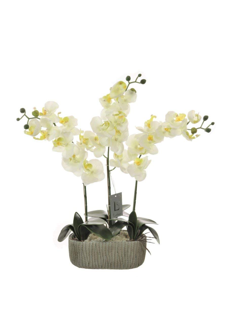 Orchidée éternelle Homestreet triple pot fleur artificielle 5 couleurs