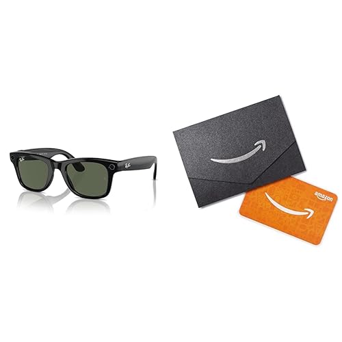 Ray-Ban - Meta Smart Glasses - Wayfarer - Matte BlackClear to Green Transitions with $50 Tienda Gift Card