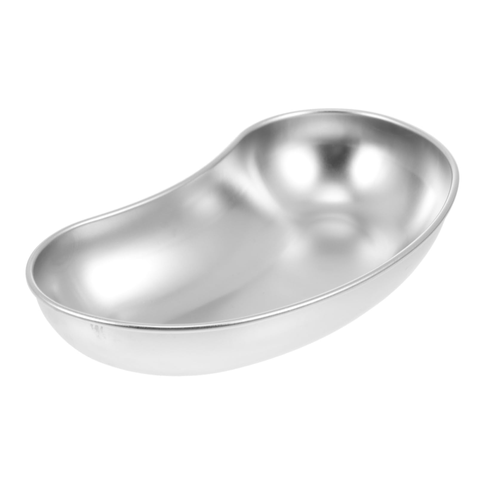 NAMOARLY Versatile Curved Medical Tray Creative Storage Plate for Silver 304 Stainless Steel