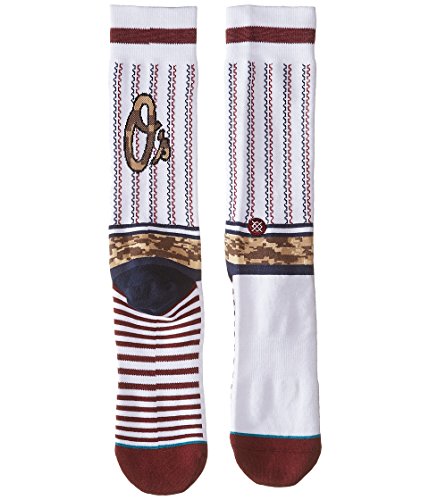 Stance Men's Sentry Orioles White Socks LG2