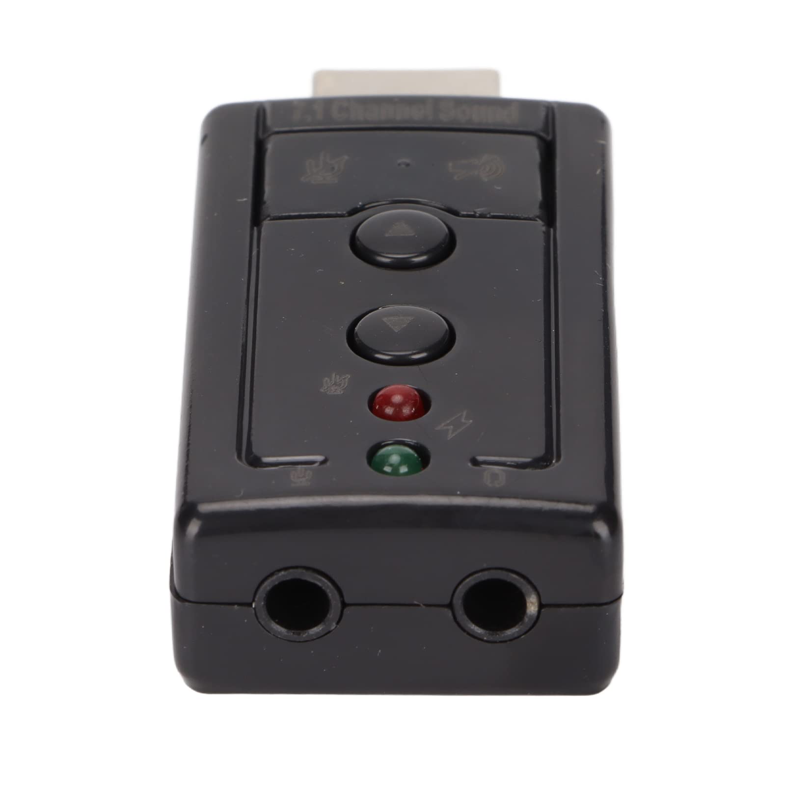 Tarjeta de Sonido Externa USB, Adaptador de Audio de Amplificador Interno Estéreo Virtual de 7.1 Canales con Conector de 3,5 Mm para Auriculares Y Micrófono para Teléfono, Computadora Portátil Y PC