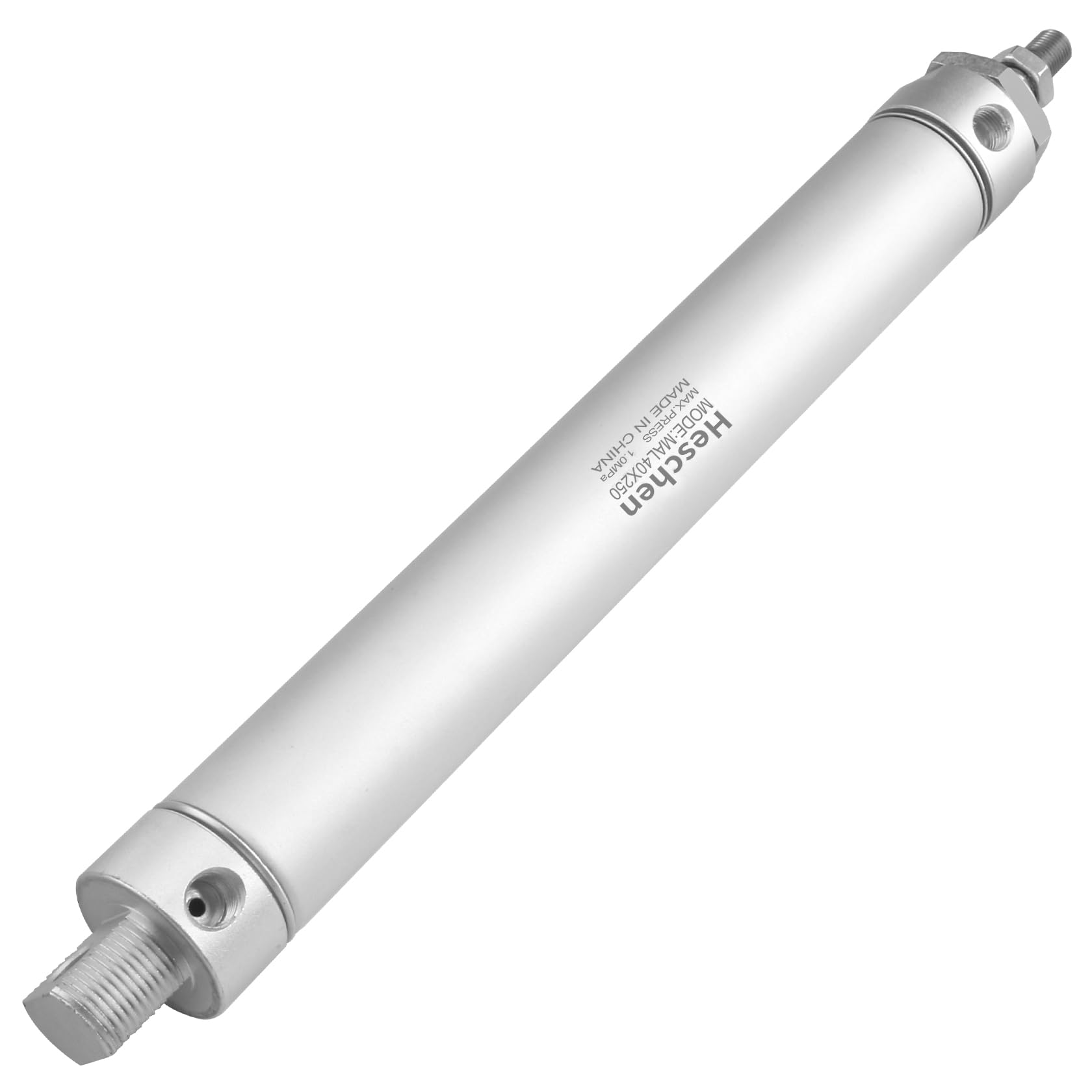 Heschen Vérin pneumatique mince, MAL 40-250, PT1/4'' Port, Alésage 40mm, Course 250mm, Double Effet