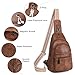 Leresas 7L Sling Bag for Women Vegan Leather Crossbody Purse Chest Bags Fashionable Trendy Fanny Pack with Travel, Brown