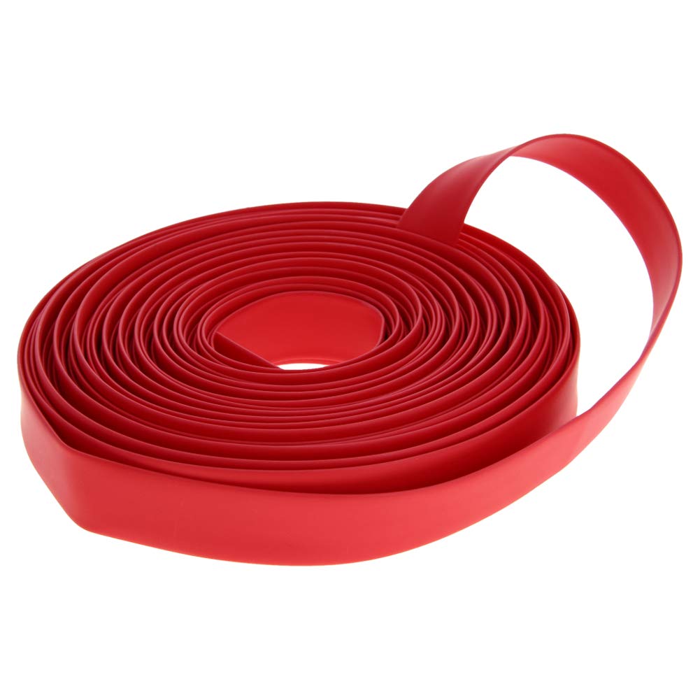 1 gaine thermorétractable, tube isolant électrique de 2,5 mm, rapport 2:1, protection de câble – Rouge (longueur : 10 m) [,9 mm]