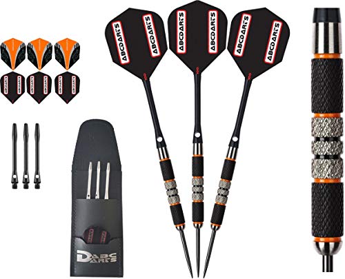 abcdarts Unisex-Adult 19020121 Darts, Schwarz, Orange, Silber, 21 EU Cover