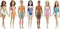 Barbie Fashion & Beauty Boneca de Praia Surpresa para crianças a partir de 3 anos