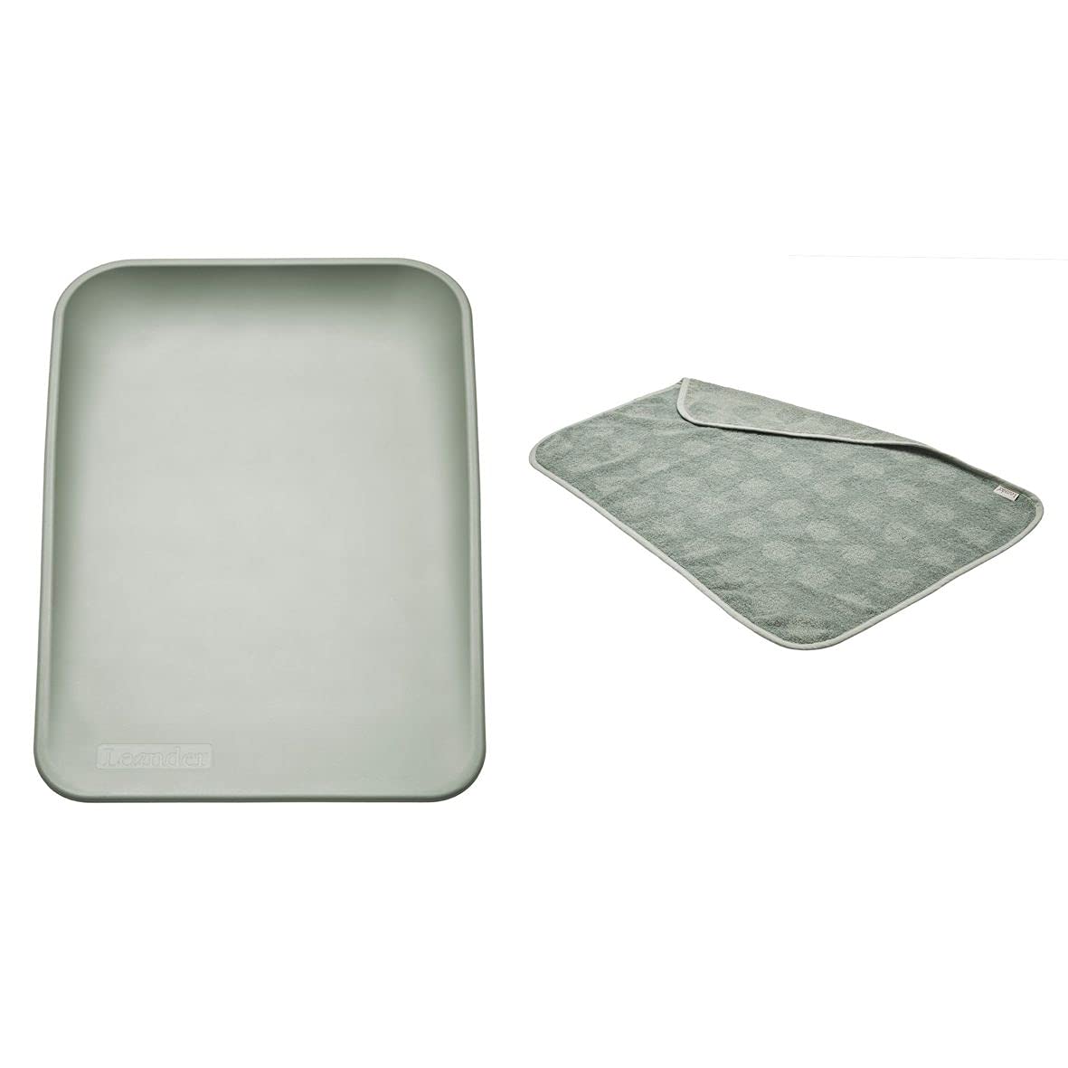 Leander Matty - Cuscino avvolgente + topper, colore verde sage