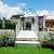 SCENDOR Metal Pergola Arbor Trellis, 7 Feet High x 4 Feet Wide, Garden Arch for Various Climbing Plant Wedding Garden Lawn Backyard Arch Bridal Party Decoration Arbor