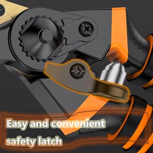 Image of Germany Pruning Shears For Gardening, Arthritis Weak Hand Snips, 4x cutting power trimming, 1-Inch Cut Capacity Garden Clippers, Ergonomic handle, Rust resistant, high strength steel, Sharp