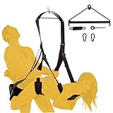 Heavy Duty Swing Hangers 600lbs Sex Tripod Swing for Adult with Frame Slingshot Adult Swing for Bedroom 360 Degree BDSM Restraint Sex Ceiling Swing Adult Hook Cover Adult Toys Sweater