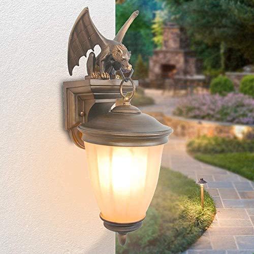 Preisvergleich Produktbild CHHD IP54 wasserdichte Wandleuchte American Simple E27 Wandlaterne Regenschutz Aluminiumdruckguss Anti-Rost Außenwandleuchte Veranda Innenhof Wandleuchte