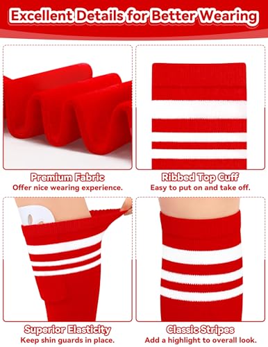 Image of Olreco Kids Soccer Socks Toddler Baseball Socks 3D Heel Youth Softball Sock for Girls Boys Football Accessories Cotton