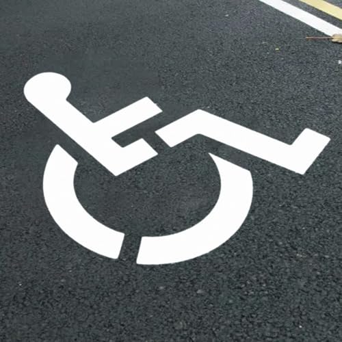 Pochoir de stationnement marquage de rail de handicapés extérieur