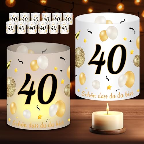 Set completo: Include 12 decorazioni per paralumi (non incluse candele o tealight), per decorare ogni tavolo con un tocco di riflessione. Puoi anche regalarlo ad amici che hanno compiuto 18, 40, 50 o 60 anni. Festeggiare il compleanno.