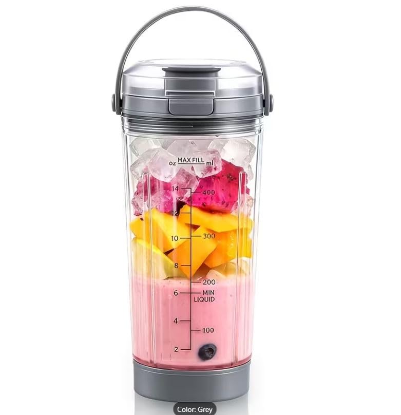 Makzib Blender Cup 18oz with Sip and Seal Lid, Replacement Parts Compatible with Ninja BC100 Series and BC151 Series