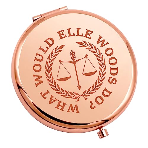 CENWA What Would Elle Woods Do Pocket Mirror Law Student Gift Law School Graduation Gift Attorney Gift (Elle Woods Do M)