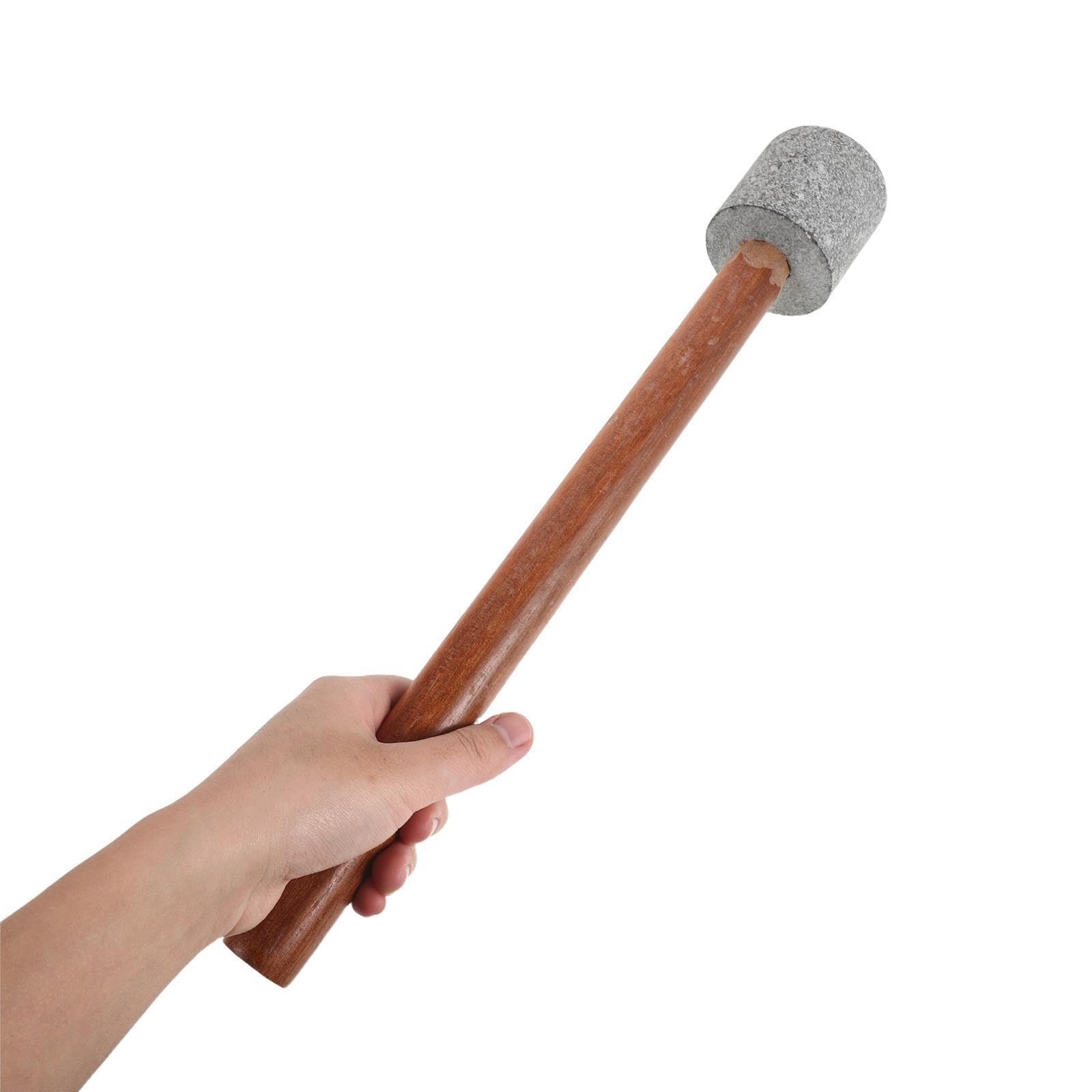 Ergonomischer Holzgriff und Granitmaterial Pickle Stampfer für Einmachgläser mit Einfacher Wartung zum Fermentieren und Einlegen zu Hause