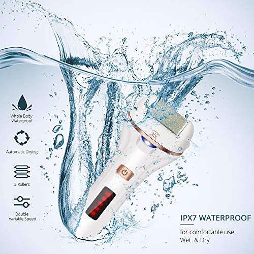 YBLNTEK Elektrische eeltverwijderaar, elektrisch, oplaadbaar, waterdicht, voetverzorging, eeltschaaf, eeltrasp met… - Image 3