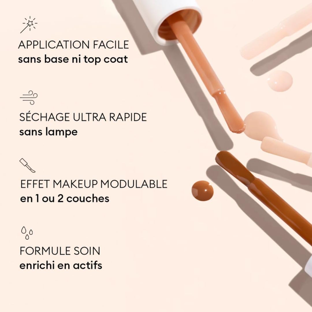 Manucurist Active Smooth 00 - Vernis à Ongles Soin Reparateur Lissant Bio-Sourcé Fini Voile Rosé - Vernis a Ongle Lisseur, Durcisseur Ongles, Vernis Nude - Soin Ongles Abimes - Fortifiant Ongles