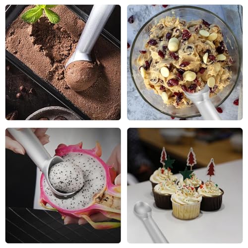 Aluminum Ice Cream Scoop – Non-Stick Coating for Easy Release & Cleanup – Durable, Lightweight, Perfect for Frozen Desserts - Image 5