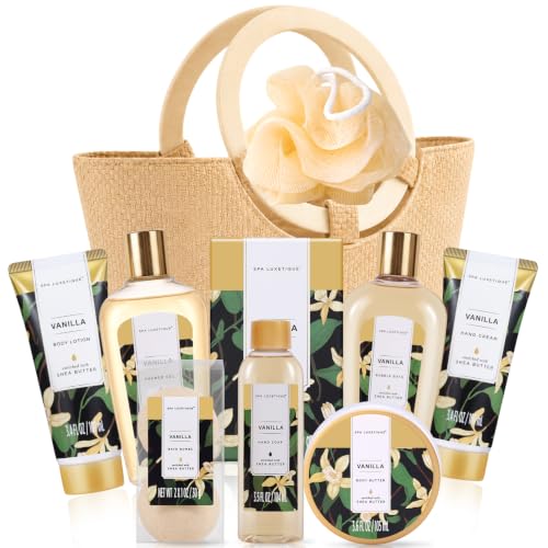 Image of Spa Luxetique Vanilla 10pc Gifts for Women Spa Gift Basket