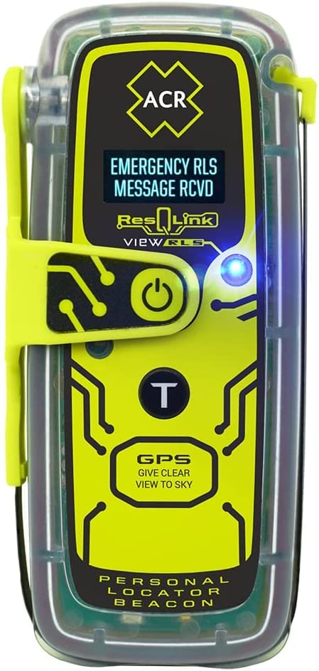 ACR ResQLink View Returnlink RLS- Buoyant GPS Personal Locator Beacon GPS Satellite SOS Emergency Personal Locator Beacon - Programmed for Rest Of World Registration