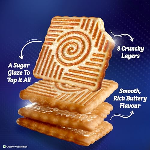 Image of Sunfeast Mom's Magic Shines, Crunchy Butter Cookies with Sugar Glaze, 126g