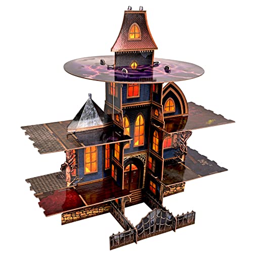 Beistle Durable Boardstock 3-Tier Spooky Gothic Haunted House Cup...