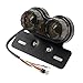 40W 40-LED Motorcycle Tail Light Integrated Running Brake Stop Light Turn Signals Lamp Black with License Plate Bracket for Harley Honda Yamaha Suzuki Kawasaki