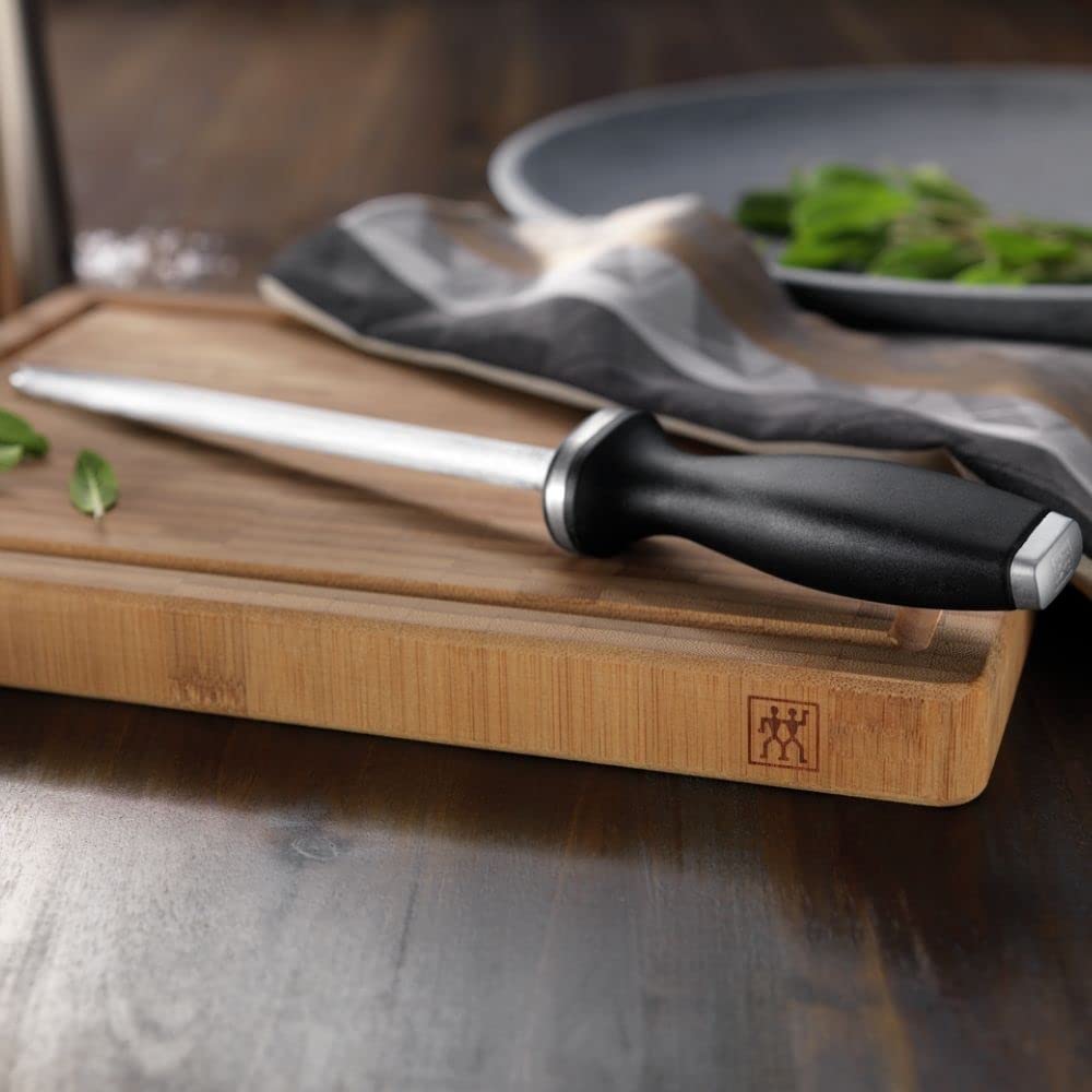 Zwilling 32567-231-0 Acciaino, Manico in Materiale Sintetico, Nero, 23 cm