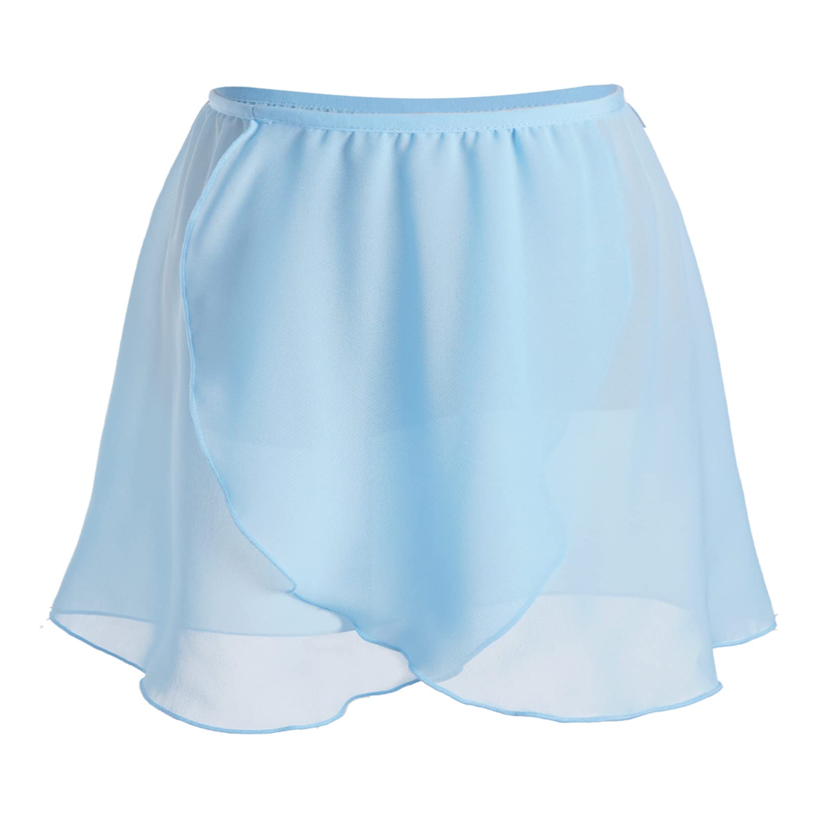 Falda de Danza Ballet para Niña Gasa Patinaje Artístico Cintura Elástica Corta Baile Gimnasia Traje Bailarina Dancewear
