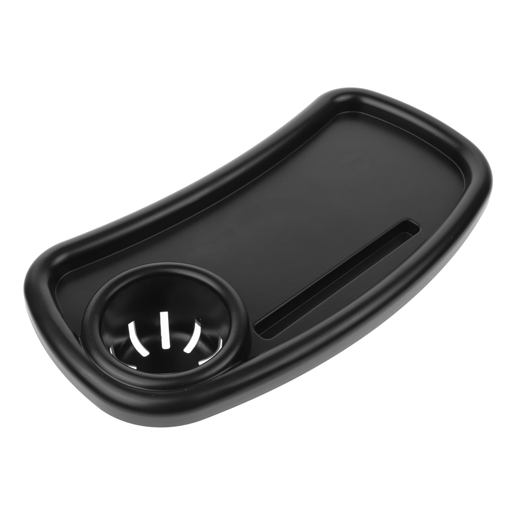 Plateau Amovible pour Poussette avec Porte-gobelet Accessoire Pratique Compatible Majoritairement Installation Facile et Design Épuré Noir