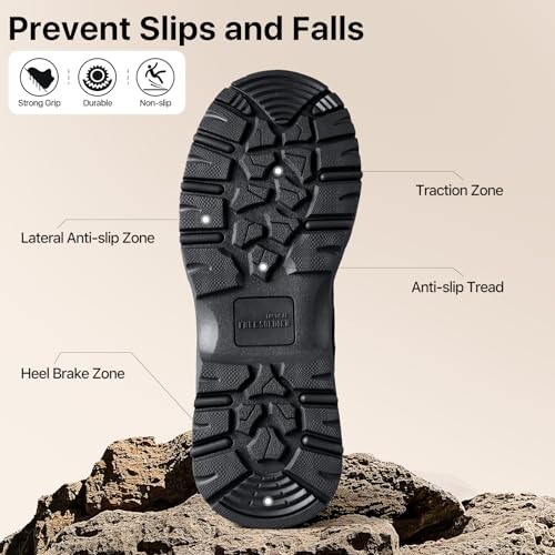 Image of FREE SOLDIER Women's Tactical Hiking 6 Inches Lightweight Combat Boot Durable Comfortable Work Boots for Women