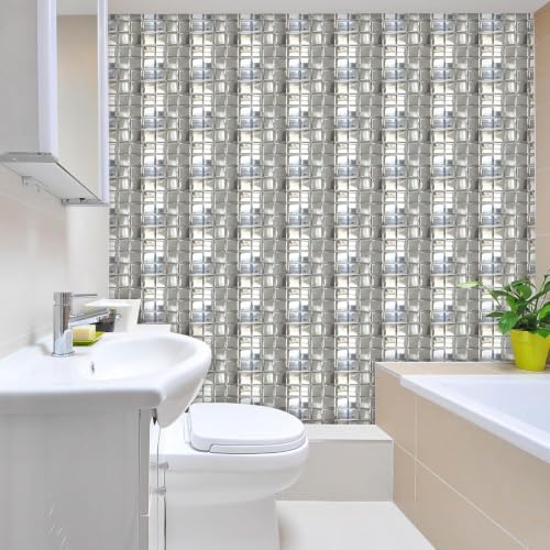 Image of Moroccan Tile Stickers | Waterproof Self Adhesive Peel & Stick Tile Decals for Kitchen Backsplash, Bathroom Wall, Floor, Furniture & Glass (8x8 Inch, Design 42)