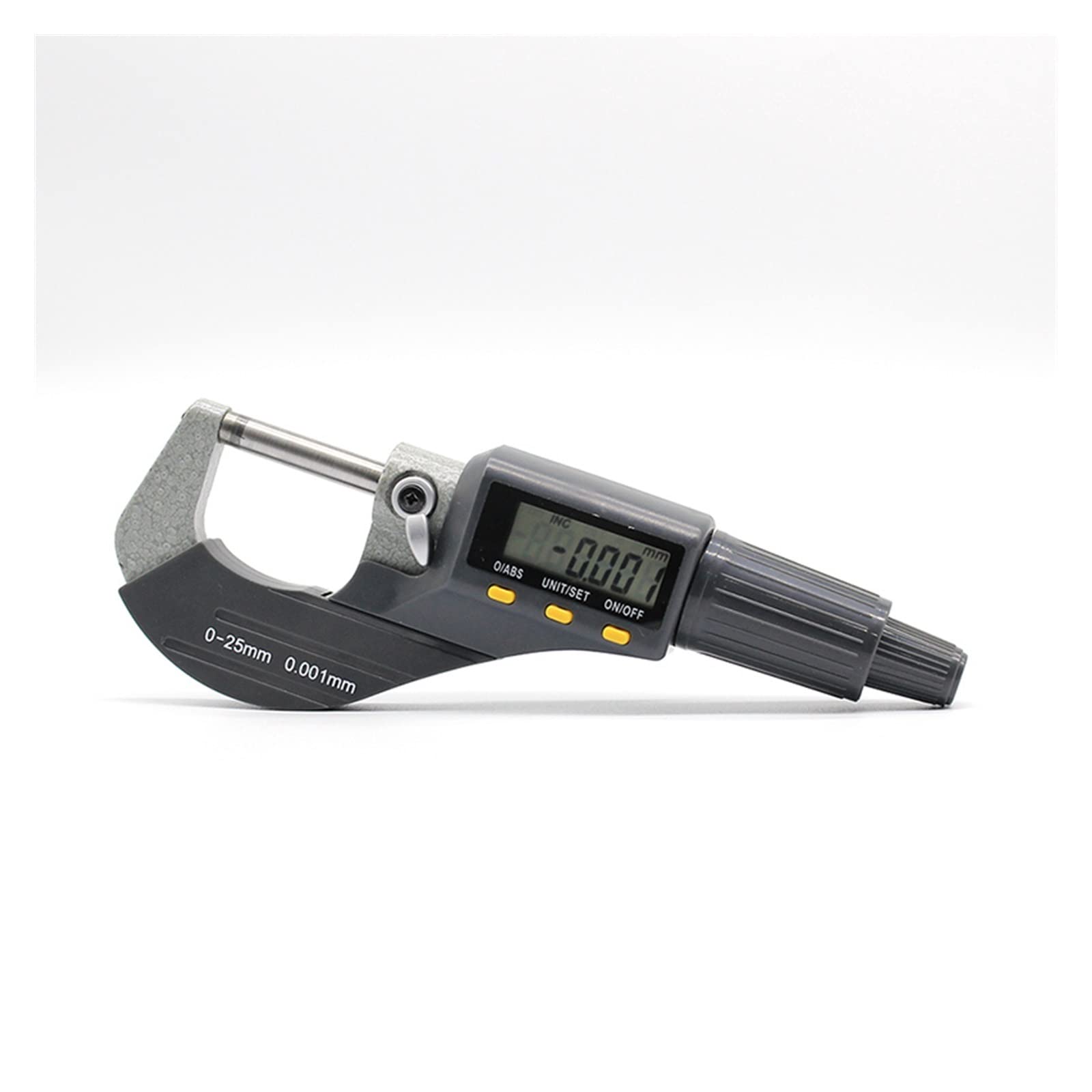 Mikrometr, Wysoka precyzja 0,001 mm akumulator CR1632 Elektroniczny mikrometr o średnicy zewnętrznej 0-25 z LCD cyfrowy zaciskać
