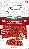 Fiorucci All Natural Pizza Flavored Salami, Nitrite & Antibiotic Free Pork, 6g of Protein, 3 ounces, Pack of 12