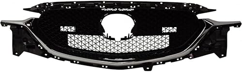 Para Mazda CX-5 2017 18 19 20 20 2021 parrilla | Gris oscuro texturizado con repuesto de moldura Chome para MA1200215