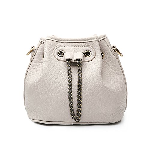 Sac à main seau avec chaîne rétro et double portée épaule confortable - 2